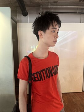 ノラジャーニー(NORA Journey) メンズボブウルフメンズミディアムレイヤーカットメンズウルフ