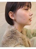 美シルエット耳かけコンパクトショートボブ《骨格補正》関口春花