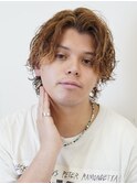 【サーフカールパーマ】コンマバングセンターパートメンズ名古屋