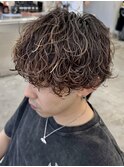 横浜メンズパーマ波巻きツイストスパイラルニュアンスサーフ40代