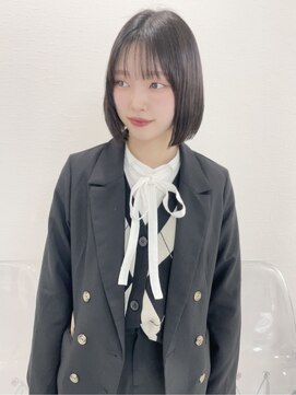 シアー(sheer) 《sheer/大黒》#ミニボブ#ぷつんカット#グレージュカラー