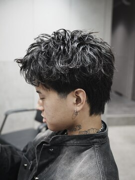 テクト バイアッシュ 吉祥寺店(Tect by Ash) テーパーフェードスパイキーショートアップバングピンパーマ
