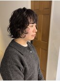 朝ラクボブパーマ大きめカールパーマレイヤーボブウェーブパーマ