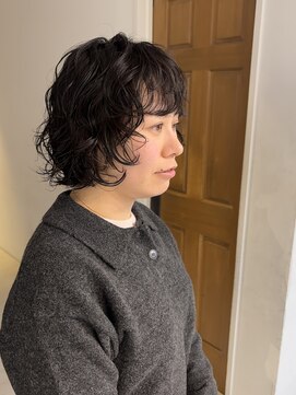 ナループロアツム(Nalu pu loa Tsum) 朝ラクボブパーマ大きめカールパーマレイヤーボブウェーブパーマ