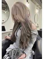 ラ キング(LA KING) 着物ヘア/大人ガーリー/ダークアッシュ/似合わせカット/栄