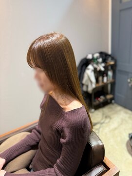 ワ ヘアー(wa-hair) 髪質改善/ワンホンレイヤー/くびれレイヤー/モカブラウン