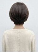 ☆前髪あり耳掛け丸みくびれ大人ショートボブ30代40代50代☆