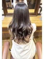 桃の木 ヘアー(桃の木 hair)&nbsp;グラデーションカラー×ベージュ