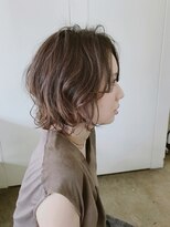 ピエドプールポッシュ(PiED DE POULE POCHE) ＊ short bob ＊ × パーマ