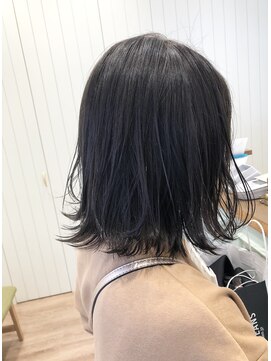 モリオフロムロンドン 大宮店(morio from London) 【morio坪井】外ハネダークグレージュ