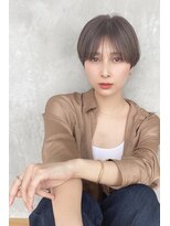 ジーナ 博多(Zina)&nbsp;【Zina】マッシュショート♪モノトーングレージュ♪2