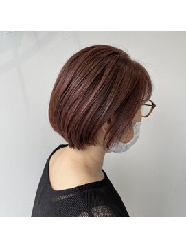 テクライズ 豊橋店(TECHRISE) ショートボブ×ピンクブラウン