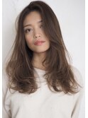 こなれ感リバースヘア前髪なし ミントアシュ 20代30代40代