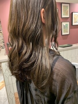 ムーン(moon) ＃インナーグレージュ＃マロンベージュ＃Aラインボブ＃かきあげ