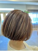 ハイライトボブ　30代/40代/50代/南区