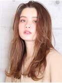 暖色カラーでツヤ＊ロングレイヤーカット