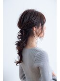 ヘアセット/セット/ヘアアレンジ/編み込み/成人式/結婚式/2次会