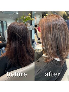 ミラバイケンジ 藤沢(Mira by KENJE) 脱白髪染めハイライト/白髪にお悩みの方に/30代40代50代