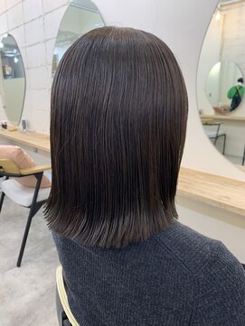 ロア 四条河原町店(LoRE) LoRE☆髪質改善暗めオリーブカラー大人ナチュラルミディー