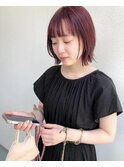 ダブルカラー/ミニボブ/切りっぱなし東区松崎
