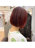 カシスカラー 大人ボブ タイトスタイル