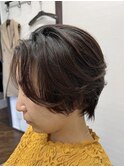 マッシュボブワンカールパーマ