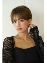 シェル 国分寺(shell) くびレイヤーエモージュグレージュカラーくびれショート/国分寺