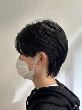 ビューバイネオリーブ 用賀店(Beau'r by neolive) アッシュブラックカルマパーマベリーショートダークアッシュ