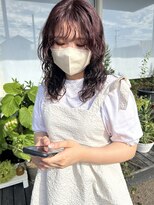 ヘアメイク エイト キリシマ(hair make No.8 kirishima)&nbsp;ボルドーカラー　ラベンダーカラー