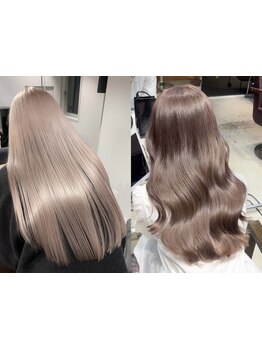 ダメージレスなハイトーンや上品で深みのあるこっくりカラーも実現！[渋谷/ケアブリーチ/ハイトーン]