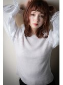 小顔姫カットレイヤー抜け感ウェーブミディアムv上尾20代30代