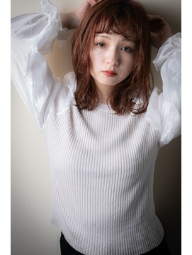 モッズヘア 上尾西口店(mod's hair) 小顔姫カットレイヤー抜け感ウェーブミディアムv上尾20代30代