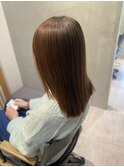 内巻きセミロング/サラツヤストレート