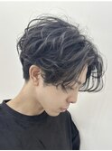 スーツ/短髪/ツーブロック/東感/モテる/黒髪/シークレットパーマ