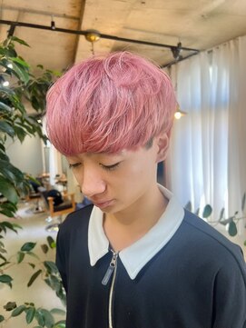 メンズサロン キング 梅田店(Men’s salon K!ng) ホワイトメッシュ/ツイスト/ツイスパ/パーマ/メンズ/眉毛