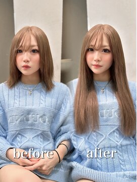 ラピステン 福岡天神 大名店(Lapis) 担当_原島/エクステ/レイヤー/ブリーチ/髪質改善/ブリーチなし