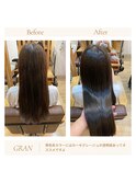 お客様髪質改善データ1804（カーキグレージュ）