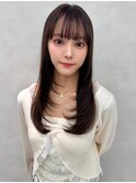 韓国レイヤー/ワインレッド/マロンベージュ/イメチェン/八幡山