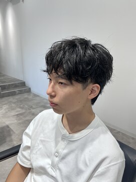 ジェントル(GENTLE) シャドウパーマ ラウンドマッシュ