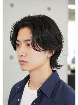 ロンドプランタン 恵比寿(Lond Printemps) ★フェザーカット/メンズミディアム/ミディアムパーマ