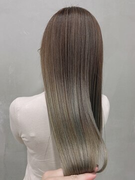 アンジェリカ 難波店(ANGELICA) 【ANGELICA 望月】水素艶髪カラー ストレートスタイル