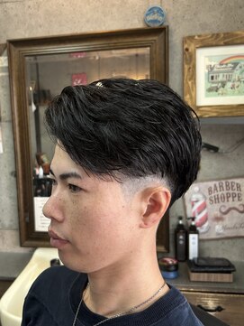 アールズ ヘア(R's hair) MEN’S HAIR/ブルーブラック/フェザーパーマ/ 印西　印西市