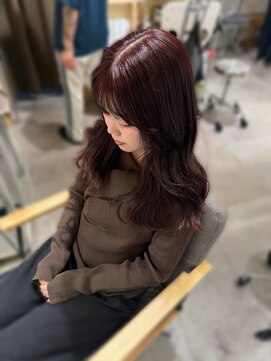 エス 大阪梅田店(es) ディープレッドカラー