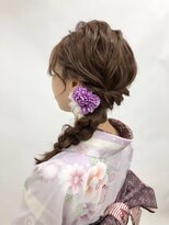 バサラ 横浜駅前店(VASARA) 横浜/着物ヘア/編み下ろし/サイド編み下ろし