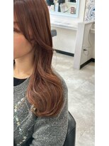 ドクターズサロン レラパール&nbsp;レイヤーカット/ウェーブ巻き/キャラメルブラウン/大人かわいい