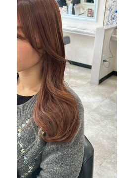 ドクターズサロン レラパール レイヤーカット/ウェーブ巻き/キャラメルブラウン/大人かわいい