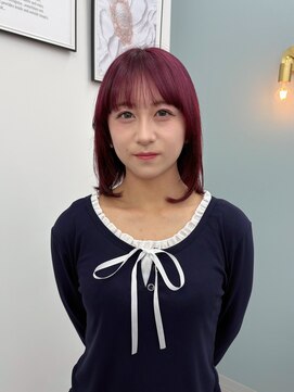 ケシキ(keshiki) 【ピンクカラー】春カラー/カシスピンク/ブリーチ/新百合ヶ丘