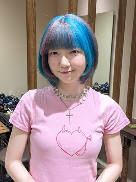 チャコレ パーチ 北千住店(Chacolle perch) ボブ×デザインカラー