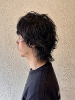 インザヌーク(INN the neuk)&nbsp;レザーカットで創るメンズマッシュウルフパーマ