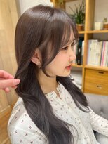 バイオレット ナゴヤ(Violet Nagoya)&nbsp;顔まわりカット/ブリーチなしかカラー/ラベンダーグレージュNS